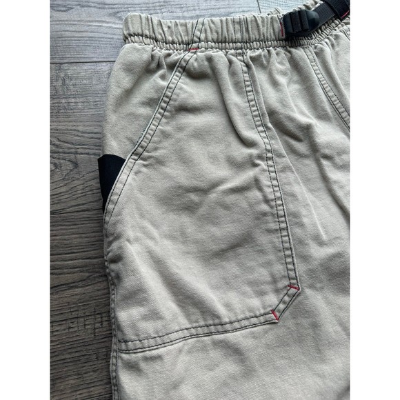 vintage 00s Zoic mountain biking shorts khaki hiking nylon belt waist - Picture 5 of 8